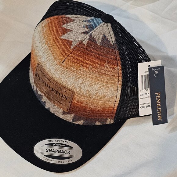 Pendleton Trucker Snapback Wool Cap Hike Fish Adult Fit New with Tags - Picture 3 of 4
